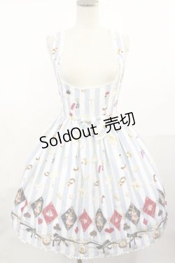 画像1: metamorphose / おかしなくにのTea Partyフロントあきジャンパースカート Free サックス H-25-04-12-1047-ME-OP-NS-ZH