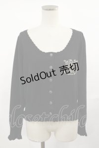 metamorphose / 刺繍入りフリルカーディガン Free ブラック H-25-04-12-1049-ME-TO-NS-ZH
