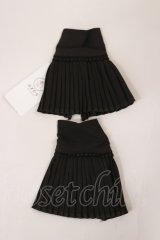 axes femme / プリーツカフス  ブラック H-25-04-12-1008-AX-ZA-NS-ZH