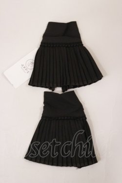 画像1: axes femme / プリーツカフス  ブラック H-25-04-12-1008-AX-ZA-NS-ZH