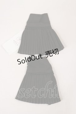 画像1: axes femme / プリーツカフス  ブラック H-25-04-12-1008-AX-ZA-NS-ZH