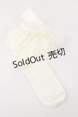 metamorphose / ラッセルレースクルーソックス  生成り H-25-04-12-1010-ME-ZA-NS-ZH
