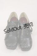 axes femme POETIQUE / スクエアトゥシューズ L ブラック H-25-04-12-1013-AX-SH-NS-ZH