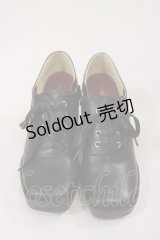 axes femme POETIQUE / スクエアトゥシューズ L ブラック H-25-04-12-1013-AX-SH-NS-ZH