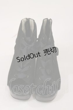 画像1: axes femme / レースアップブーサン L ブラック H-25-04-12-1014-AX-SH-NS-ZH