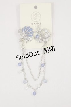 画像1: axes femme / フェミニンマリン襟クリップ  シルバー H-25-04-12-1016-AX-AC-NS-ZH