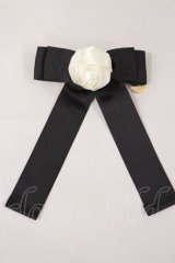 Maison de FLEUR / ローズグログランリボンバレッタ  ブラック H-25-04-12-1021-LO-AC-NS-ZH