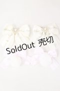 Amavel / Patisserie Porte Bonheurリボンクリップ  アイボリー/ピンク H-25-04-12-1024-CA-AC-NS-ZH