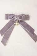 axes femme POETIQUE / ベルベットリボンクリップ  パープル H-25-04-12-1025-AX-AC-NS-ZH