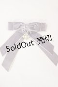 axes femme POETIQUE / ベルベットリボンクリップ  パープル H-25-04-12-1025-AX-AC-NS-ZH