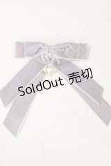 axes femme POETIQUE / ベルベットリボンクリップ  パープル H-25-04-12-1025-AX-AC-NS-ZH