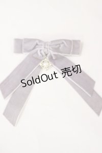 axes femme POETIQUE / ベルベットリボンクリップ  パープル H-25-04-12-1025-AX-AC-NS-ZH