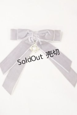 画像1: axes femme POETIQUE / ベルベットリボンクリップ  パープル H-25-04-12-1025-AX-AC-NS-ZH
