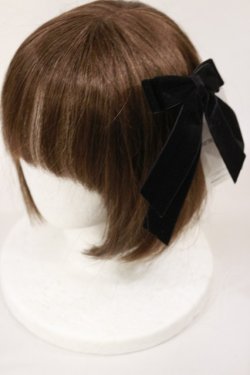 画像2: axes femme POETIQUE / ベルベットリボンクリップ  ブラック H-25-04-12-1027-AX-AC-NS-ZH
