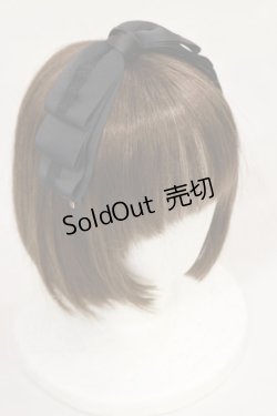 画像1: m petit by misako / NINA'sコラボ AM*NIリボンカチューシャ  ブラック H-25-04-12-1031-LO-AC-NS-ZH