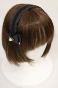 m petit by misako / NINA'sコラボ AM*NIフラワーカチューシャ  ブラック H-25-04-12-1033-LO-AC-NS-ZH