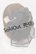 Amavel / Arcanum Amuletベール付きスリーピンリボン  ブラック H-25-04-12-1035-CA-AC-NS-ZH