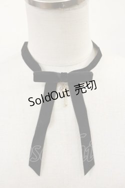 画像1: axes femme POETIQUE / 鍵チャームリボンチョーカー  ブラック H-25-04-12-1036-AX-AC-NS-ZH