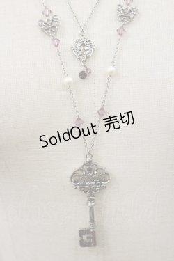 画像1: axes femme / 鍵モチーフ3wayネックレス  シルバー H-25-04-12-1038-AX-AC-NS-ZH