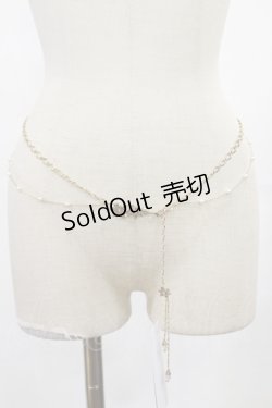 画像1: axes femme / 雪の結晶パールチェーンベルト  ゴールド H-25-04-12-1039-AX-ZA-NS-ZH