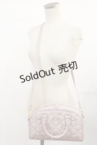 Maison de FLEUR / 希望のリボンボストンバッグ  ピンク H-25-04-12-1041-LO-BG-NS-ZH