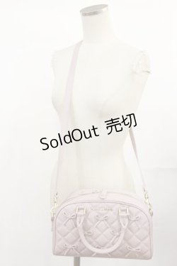 画像1: Maison de FLEUR / 希望のリボンボストンバッグ  ピンク H-25-04-12-1041-LO-BG-NS-ZH