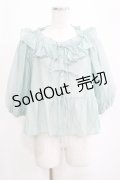 Candy Stripper / ANGELIC RIBBON SHEER BLOUSE  ミント H-25-04-12-061-PU-BL-KB-ZH