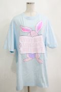 MILKBOY / HATE BUNNY　TEE L ブルー H-25-04-12-066-MB-TS-KB-ZH