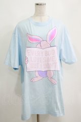 MILKBOY / HATE BUNNY　TEE L ブルー H-25-04-12-066-MB-TS-KB-ZH