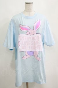 MILKBOY / HATE BUNNY　TEE L ブルー H-25-04-12-066-MB-TS-KB-ZH