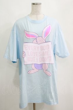 画像1: MILKBOY / HATE BUNNY　TEE L ブルー H-25-04-12-066-MB-TS-KB-ZH
