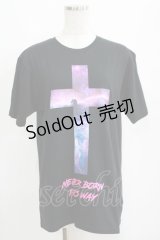 MILKBOY / CROSS Tシャツ M ブラック H-25-04-12-068-MB-TO-KB-ZH
