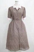MILK / Candy girl dress  ピンクショコラストライプ H-25-04-12-007-ML-OP-KB-ZT245