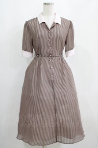 MILK / Candy girl dress  ピンクショコラストライプ H-25-04-12-007-ML-OP-KB-ZT245