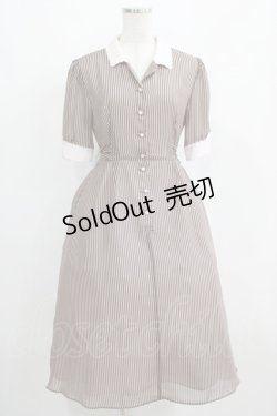 画像1: MILK / Candy girl dress  ピンクショコラストライプ H-25-04-12-007-ML-OP-KB-ZH