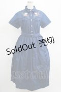Candy Stripper / Bloomy Cat One-piece S ブルー H-25-04-12-012-PU-OP-KB-ZH