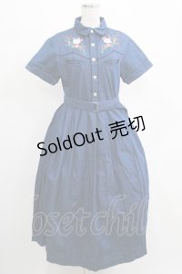 Candy Stripper / Bloomy Cat One-piece S ブルー H-25-04-12-012-PU-OP-KB-ZH