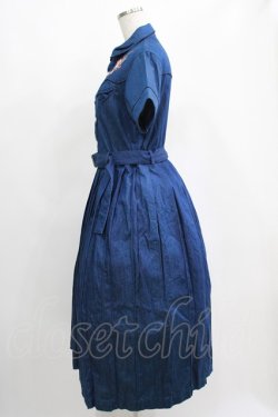 画像2: Candy Stripper / Bloomy Cat One-piece S ブルー H-25-04-12-012-PU-OP-KB-ZH