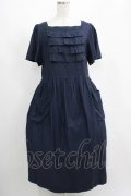 Jane Marple Dans Le Salon / バックリボンドレス M ネイビー H-25-04-12-013-JM-OP-KB-ZH