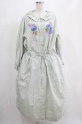 Jane Marple Dans Le Salon / Jardin Des Fleurs Embroideryドレス  ミント H-25-04-12-015-JM-OP-KB-ZH