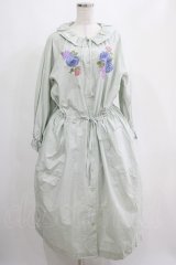Jane Marple Dans Le Salon / Jardin Des Fleurs Embroideryドレス  ミント H-25-04-12-015-JM-OP-KB-ZH