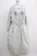 画像1: Jane Marple Dans Le Salon / Jardin Des Fleurs Embroideryドレス  ミント H-25-04-12-015-JM-OP-KB-ZH (1)