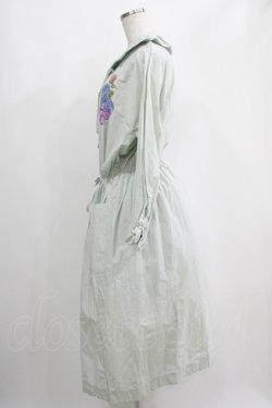 画像2: Jane Marple Dans Le Salon / Jardin Des Fleurs Embroideryドレス  ミント H-25-04-12-015-JM-OP-KB-ZH