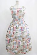 Jane Marple / Memories of Parisスクエアドレス  オフホワイト H-25-04-12-020-JM-OP-KB-ZH