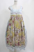 Jane Marple Dans Le Salon / La fete foraine apron dress  サックス H-25-04-12-022-JM-OP-KB-ZH