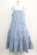 画像1: Jane Marple Dans Le Salon / Typewriter lace tiered dress  ブルー H-25-04-12-003-JM-OP-KB-ZH (1)