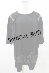 SEX POT ReVeNGe / ショルダーZIP BIG T  黒 H-25-04-13-030-SP-TO-KB-ZH