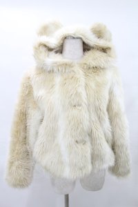 MILK / BEARブルゾン  アイボリー H-25-04-13-037-ML-CO-KB-ZT269