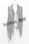 STIGMATA / ダメージガーゼストール　  黒 H-25-04-13-005-GO-ZA-KB-ZH