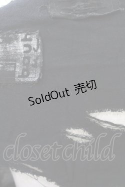 画像3: STIGMATA / ダメージガーゼストール　  黒 H-25-04-13-005-GO-ZA-KB-ZH